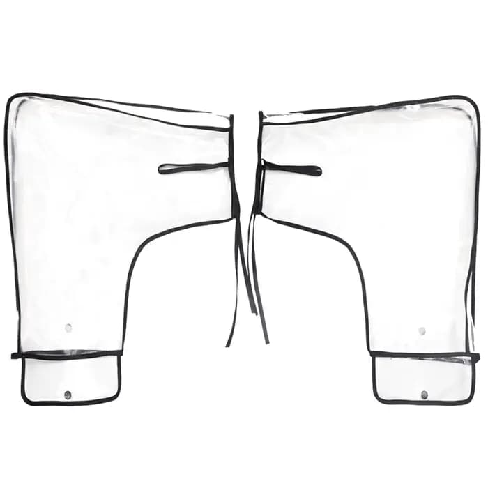 1 paire de gants de guidon de moto chauds d'hiver, housse de guidon épaisse et imperméable, adaptée 