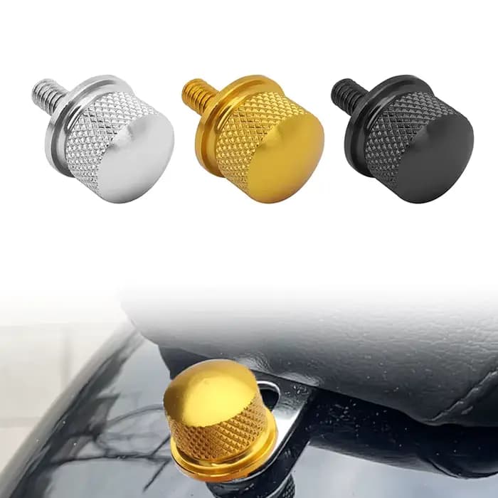 Boulon noir chromé or moto pour Harley Sportster Touring Softail CVO arrière CNC siège passager lang