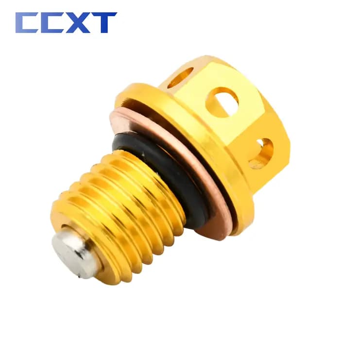 Boulon de bouchon de vidange d'huile magnétique pour moto, vélo de rue Kwasaki NINAlban250, 300, 400