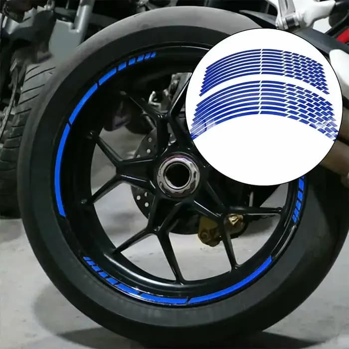 Bandes autocollantes pour pneus de roue de moto, bandes réfléchissantes pour jante, autocollant univ