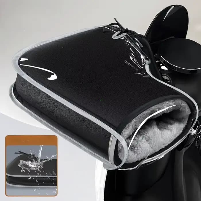 1 paire de gants d'hiver pour moto, manchons de guidon, protection pour moto et Scooter, poignée épa