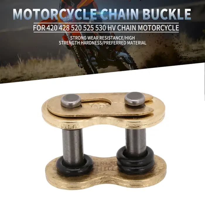 Lien d'anneau de boucle de chaîne de moto, connecteur de connexion de chaîne lourde 420 428 520 525 