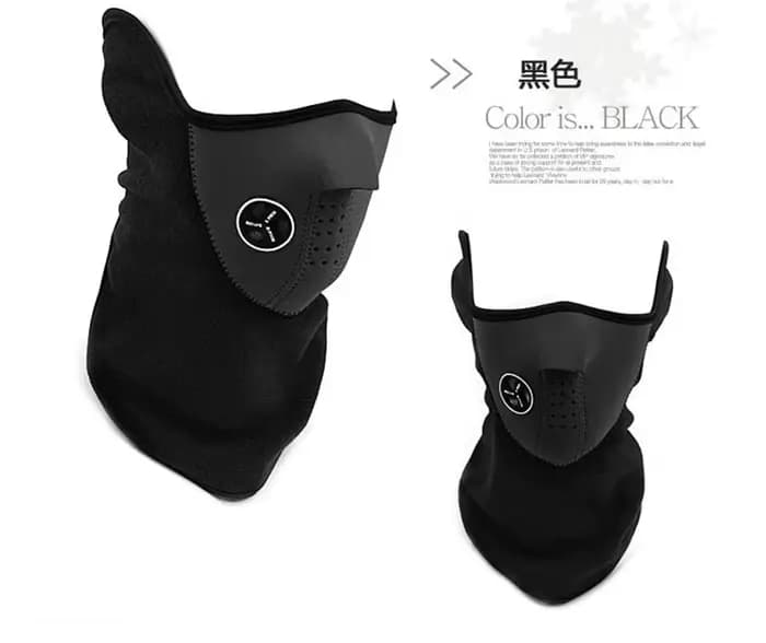 AlAnderMotorcycle-Cagoule pour casque de moto, masque pour scooter, rétroviseur à main électrique, c