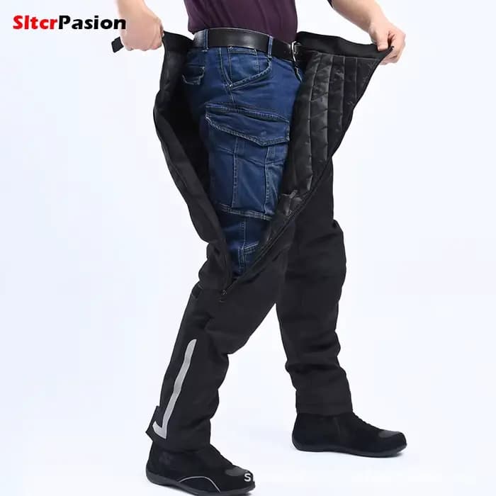 Pantalones Moto Hombre chaud Moto pantalon coupe-vent Pantaloni Moto Uomo réfléchissant Spodnie Moto