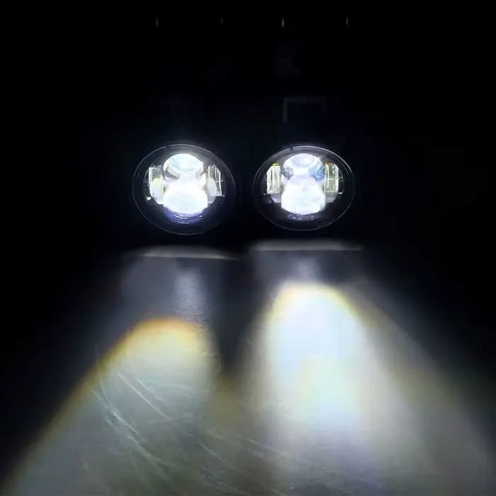 Phare antibrouillard auxiliaire LED universel pour voiture et moto, lampe de conduite, budgétaire de