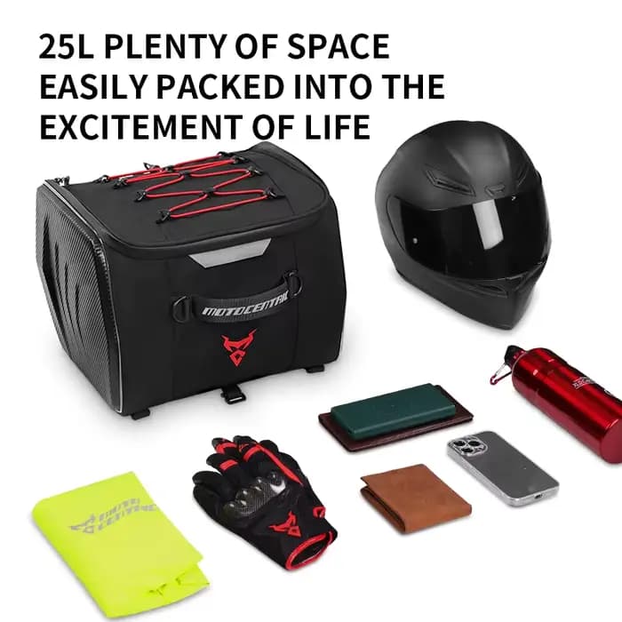 Sac de casque de moto étanche motocentrique sac de siège arrière de moto multifonction sac de moto d