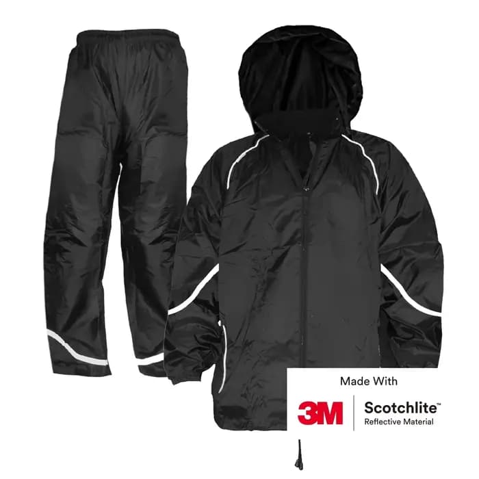 Salzmann Combinaison de pluie - Hydrofuge et coupe-vent - Fabriquée avec 3M Scotchlite