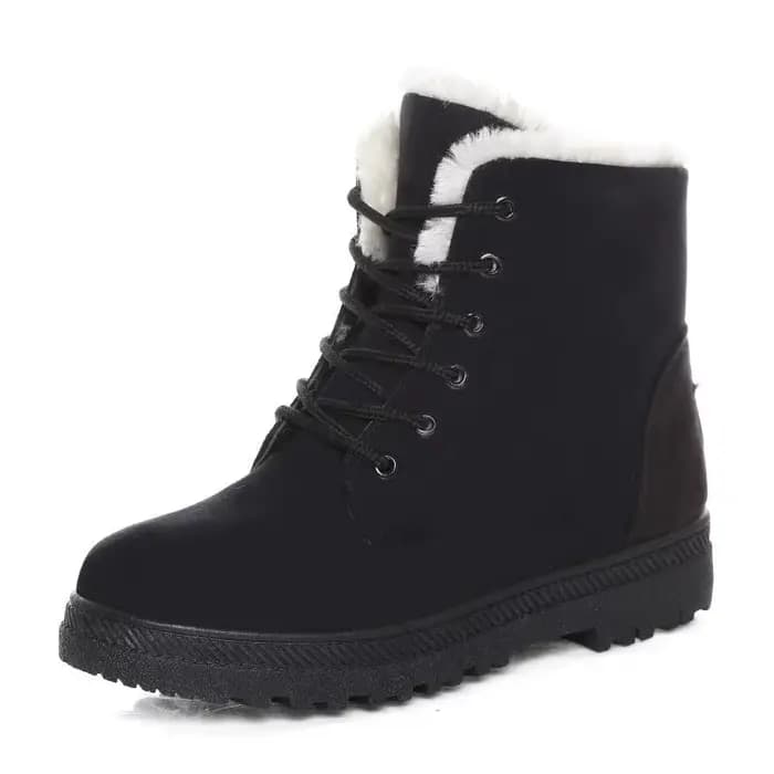 2025 hiver nouvelle mode femmes bottes épaissi chaud coton chaussures daim semelle épaisse antidérap