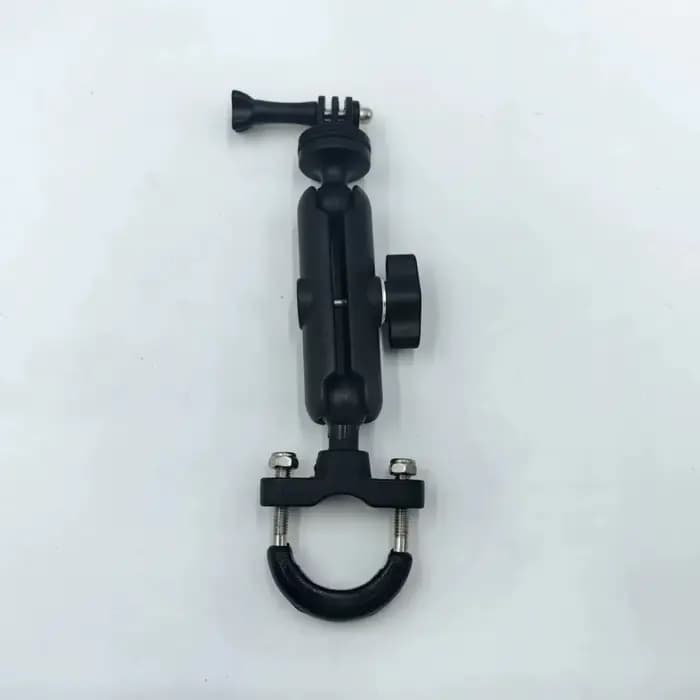 Support de caméra pour moto/vélo, fixation au guidon ou au rétroviseur, rotatif à 360°, pour caméras