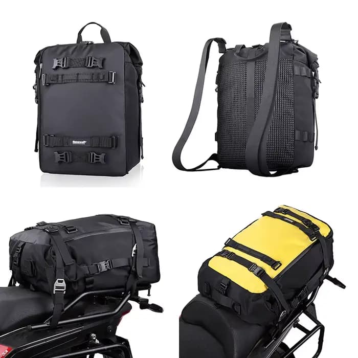 Pack de bagages pour moto, sac de siège arrière multifonction étanche pour Motocross 10L 20L 30L, sa