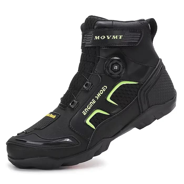 Bottes de moto pour hommes, respirantes, antidérapantes, résistantes à l'usure, avec soutien de la c