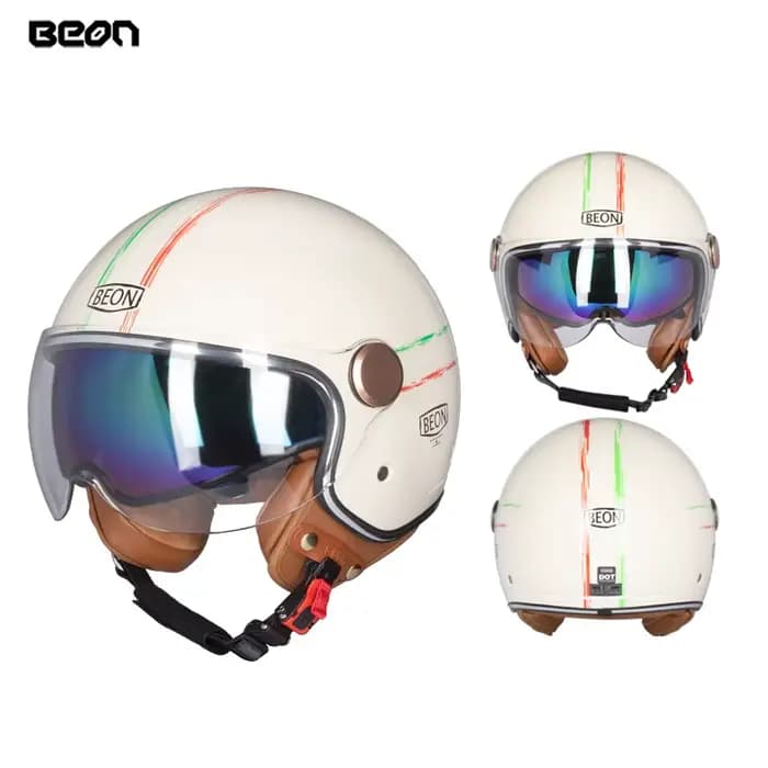 Casque de moto BEON B120 avec double visière, casque de moto, casque Capacete, certification ECE