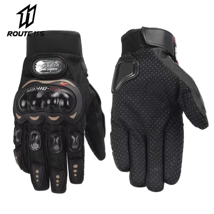 Masontex-Gants de Moto en Fibre de Carbone à Doigt Complet, pour Motocross, Écran Tactile, Respirant