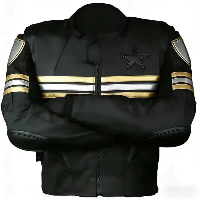 Veste de moto pour hommes, noire, imperméable, coupe-vent, chaude, en cuir, pour motard, Streetwear,