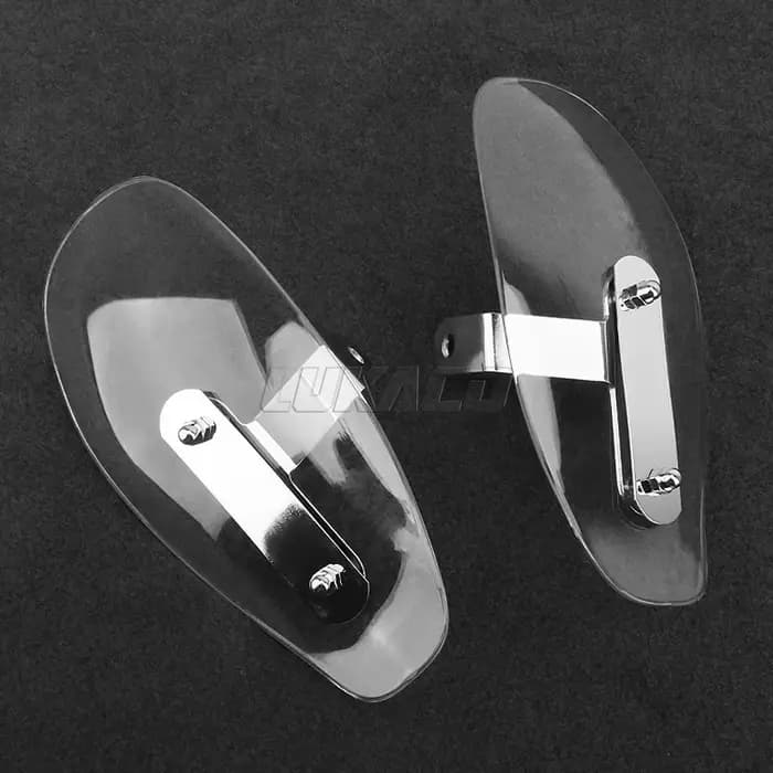 Déflecteur de vent froid pour moto, protège-main transparent, bouclier ABS, couvercle de Protection 