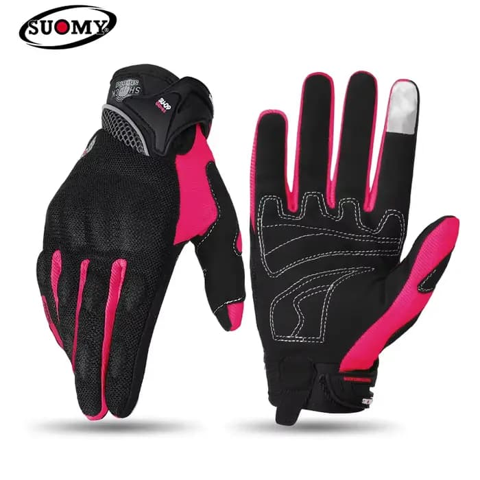 SUOMY-Gants de course respirants à doigts complets pour moto, motocross, vélo de course, maille resp