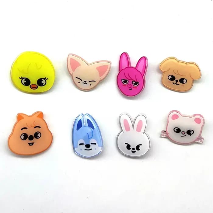 Broche en acrylique KPOP, accessoires mignons à la mode pour vêtements et sacs à dos, cadeaux pour f