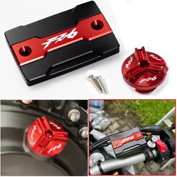 Bouchon de réservoir de liquide de frein avant et bouchon de remplissage de moteur, accessoires de P