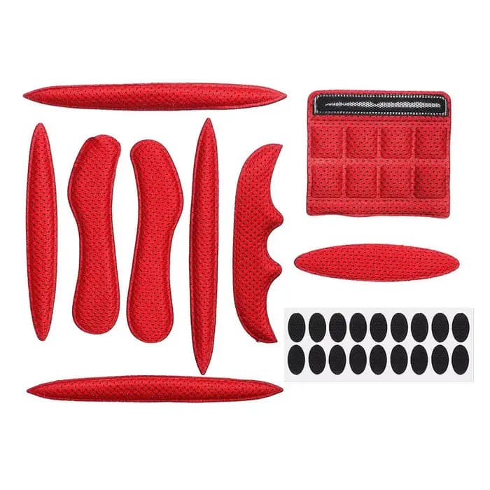 27 pièces/ensemble Kits de rembourrage de casque scellé éponge remplacement moto vélo cyclisme unive