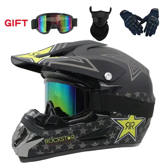Nouveau casque de moto rabattable enfants motocross hors route casque ATV Dirt bike descente vtt DH 