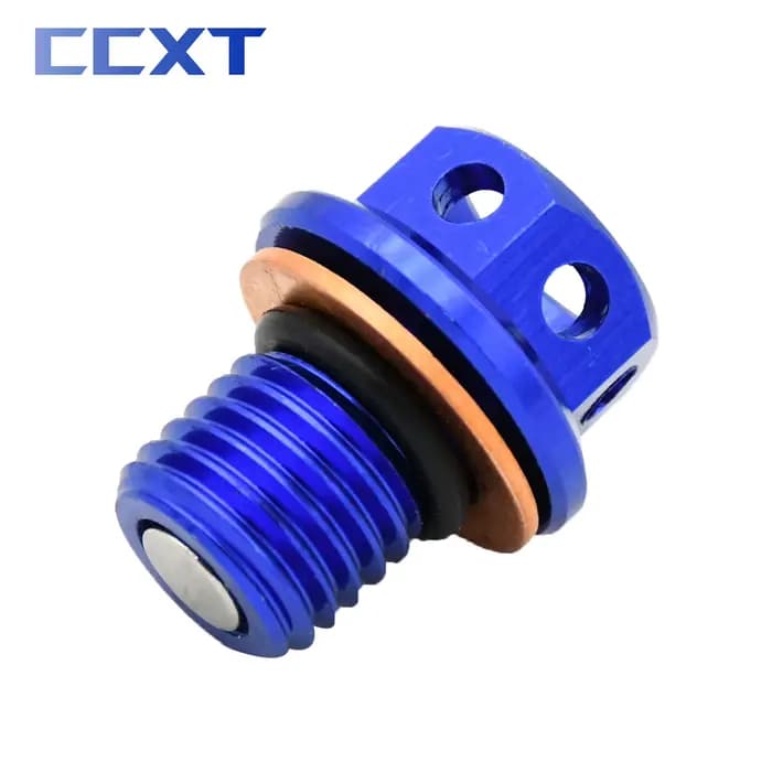 Boulon de bouchon de vidange d'huile magnétique pour moto, vélo de rue Kwasaki NINAlban250, 300, 400