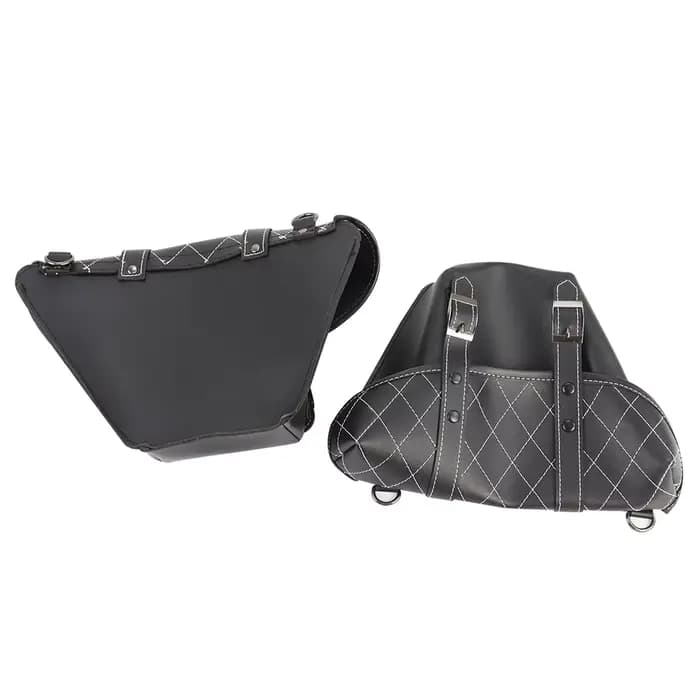 Sacoches de moto classiques en cuir PU pour Honda, Suzuki, Kawasaki, Yamaha, sac latéral de bagage à