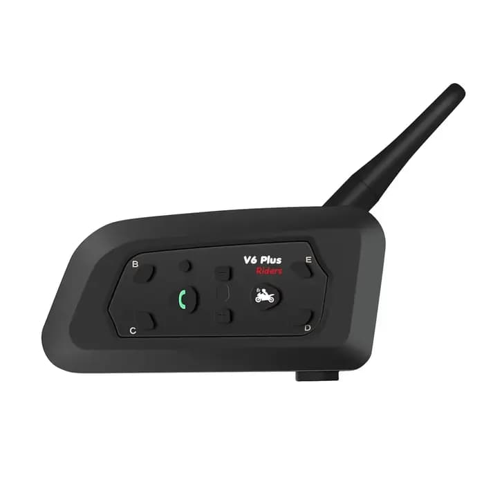 Interphone Moto V6 Pro BT5.1 pour 6 Utilisateurs, Écouteurs Stéréo Sans Fil Étanche et Anti-Poussièr