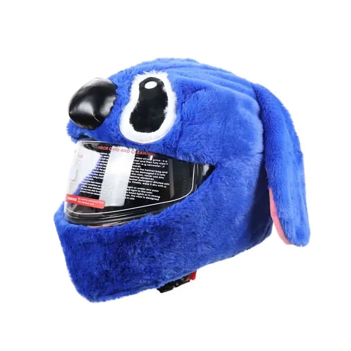 Housses de casque de moto, couverture de protection complète, en peluche, dessins animés amusants, p