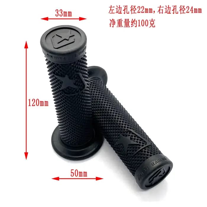 Poignées de guidon de moto de haute qualité, 7/8 pouces, 22MM, poignées universelles en caoutchouc, 