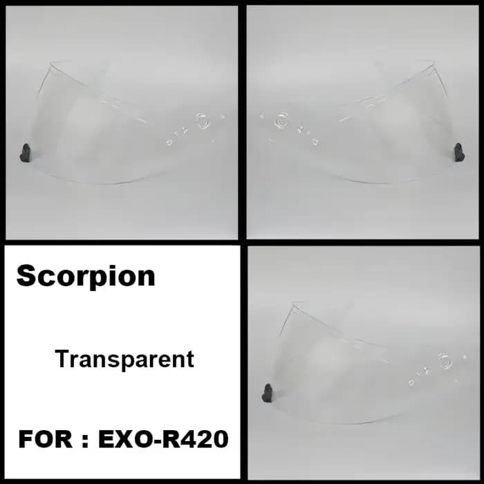 Casse-têtes ete SCORPION EXO-R420 Casque Visière Bouclier Lentille Moto Accessoires Casque Complet A