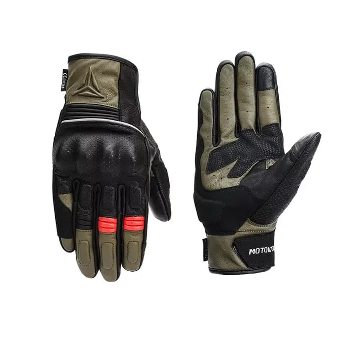Gants de moto en cuir pour hommes, approuvés CE, pour motocycliste, pour vtt, Motocross, écran tacti