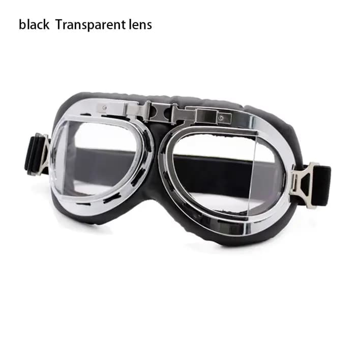Lunettes de moto rétro vintage, lunettes de cyclisme, lunettes de pilote, équipement de protection m