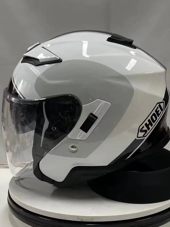 Casque ouvert J-CRUISE 3/4 casque ADAGIO TC-6 WHT Double visière noir mat hors route course Motocros