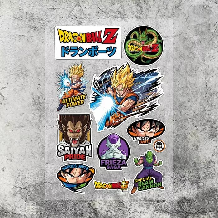 Autocollant japonais Dragon Ball pour moto, autocollant réfléchissant pour carrosserie de moto, auto
