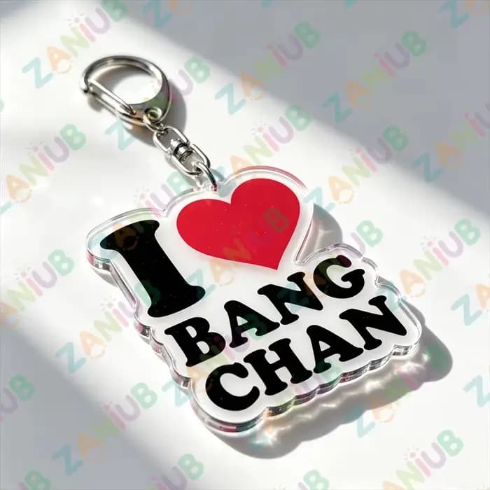 Porte-clés populaires Kpop avec texte de groupe, porte-clés « I Love Name », bijoux, breloques pour 