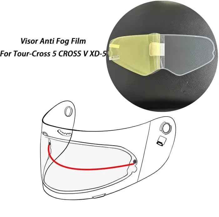 Film Anti-buée pour visière de casque, pour Arai pour Tour-Cross 5 CROSS V XD-5