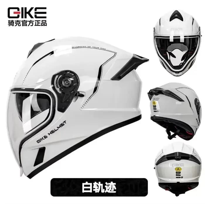 Casque de moto intégral Spider, casque de course tout-terrain, double lentille, longue visière, casq