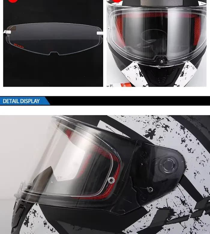 Film Anti-buée pour visière de casque de moto, pour LS2 FF353 FF320 FF800 FF397 FF390, Film Anti-bué