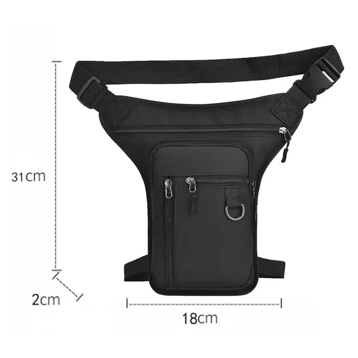 DulTravel-Sac banane étanche pour homme, sac de jambe de moto, sac banane de hanche, sac latéral, sa