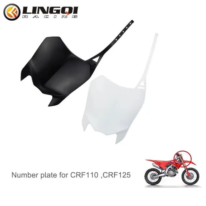 LING QI Pit Dirt Bike plaque d'immatriculation avant moto CRF 110 masque de carénage couvercle de co