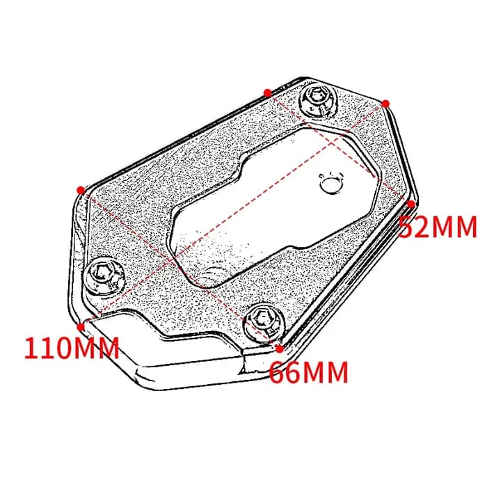 Support latéral de moto pour BMW R1250 GS R 1250 GSA R1250GS/Adventure R 1250GS Rallye HP, support d