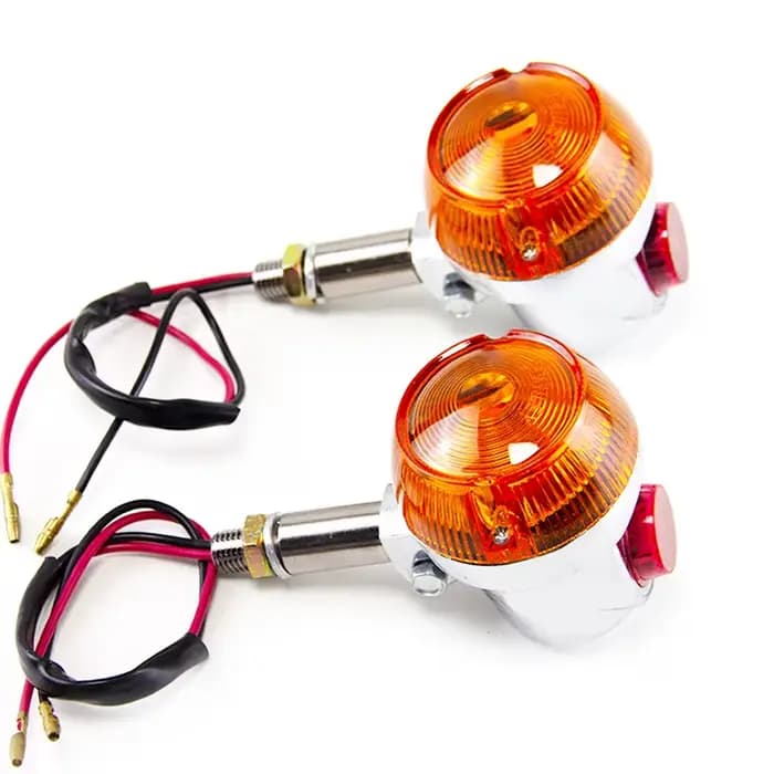 Clignotant Stroboscopique pour Moto Suzuki Gt380 Gt550 Gt750, Ampoule Ambre, Lampe Intermittente, 2 