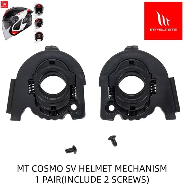 Base de visière de casque MT COSMO SV, boucle de remplacement d'origine, pièces authentiques faciles