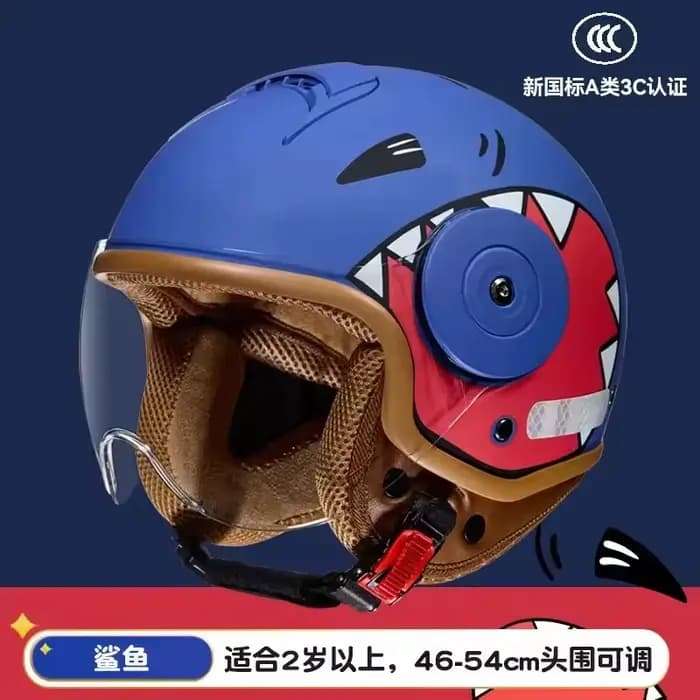 Modèle de bande dessinée enfant Moto casque intégral pour enfants Casco Moto garçon fille casque Ros