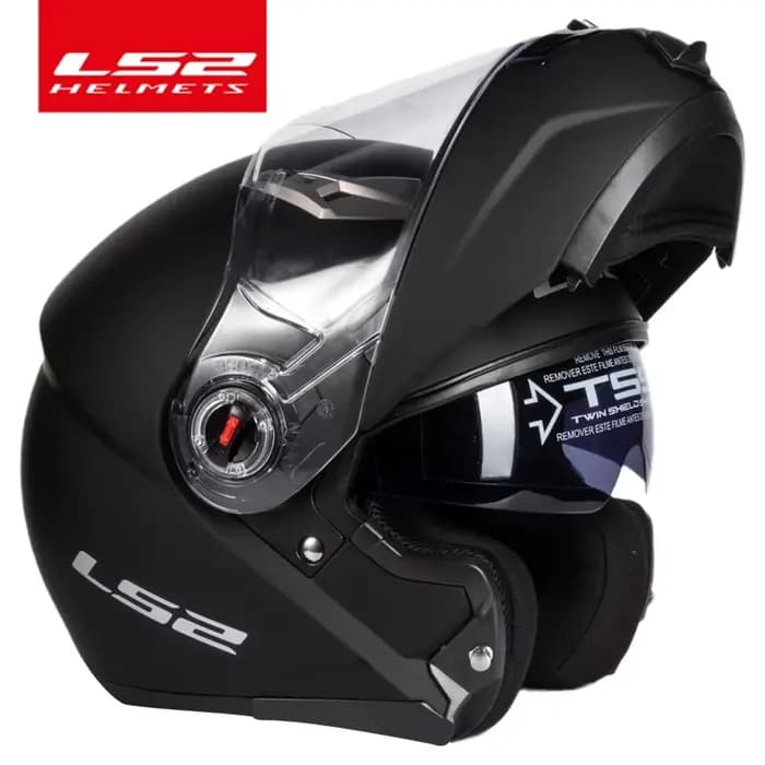 LS2-Casque de moto rabattable FFsuspec, double lentille modulaire, casques avec pare-soleil, ento et