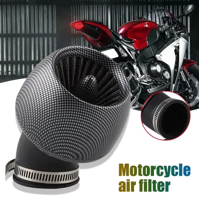 Filtre à air en fibre de carbone, taille unique, compatible avec Honda, Kawasaki D343, Pit Bike, mot