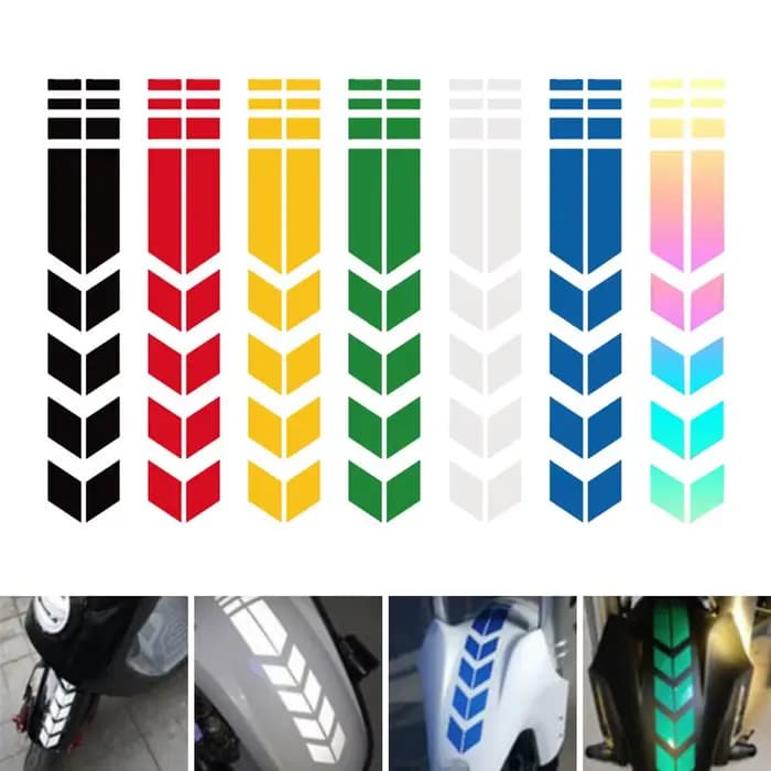 Autocollant universel étanche pour moto avec flèches, pâte flash, degré d'huile, autocollant de coul