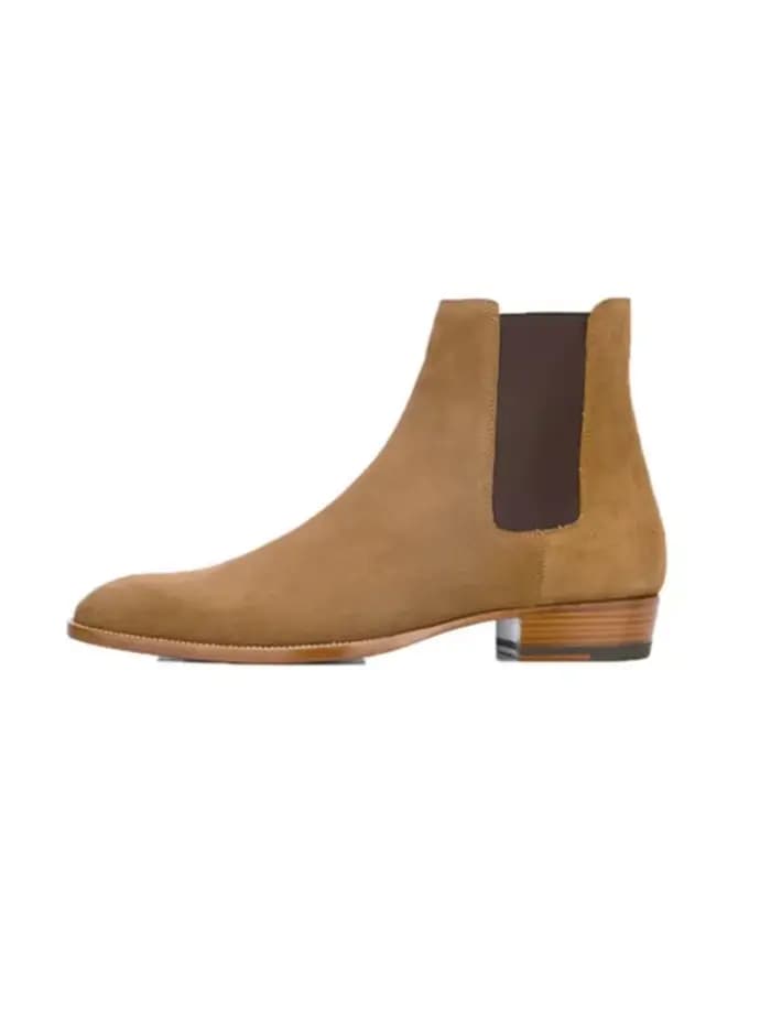 Nouveauté bottes en cuir Nubuck hommes haut tendance rétro Punk bottes personnalité mode hommes déco