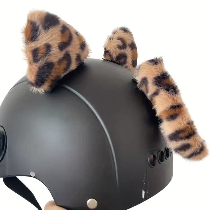 Accessoire d'oreille pour casque, ensemble de 3 pièces (casque non inclus), adapté aux motos, vélos 