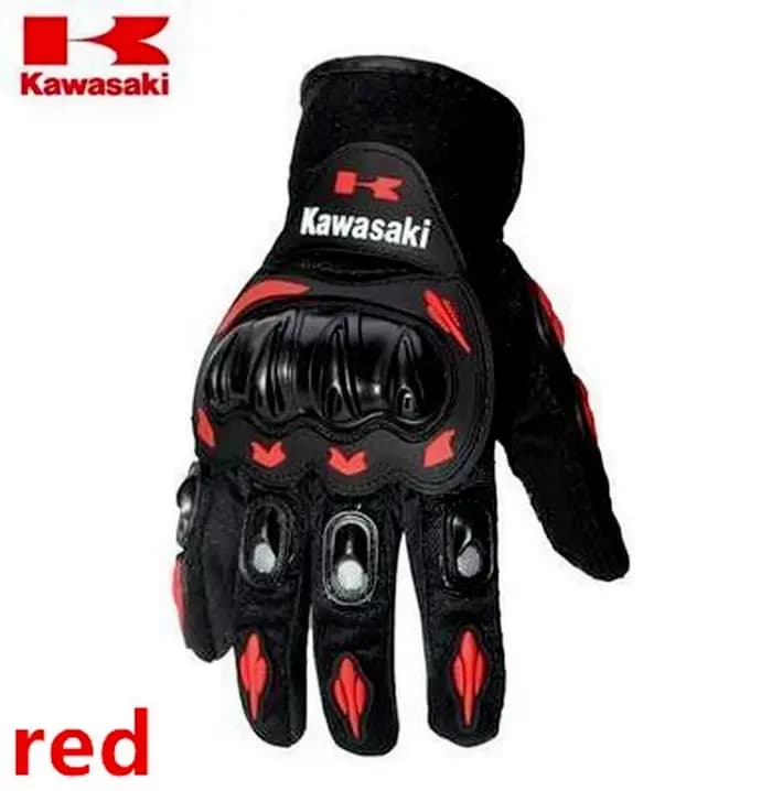 Gants de moto Kawasaki, gants à doigts entiers, antidérapants et résistants à l'usure, équipement de